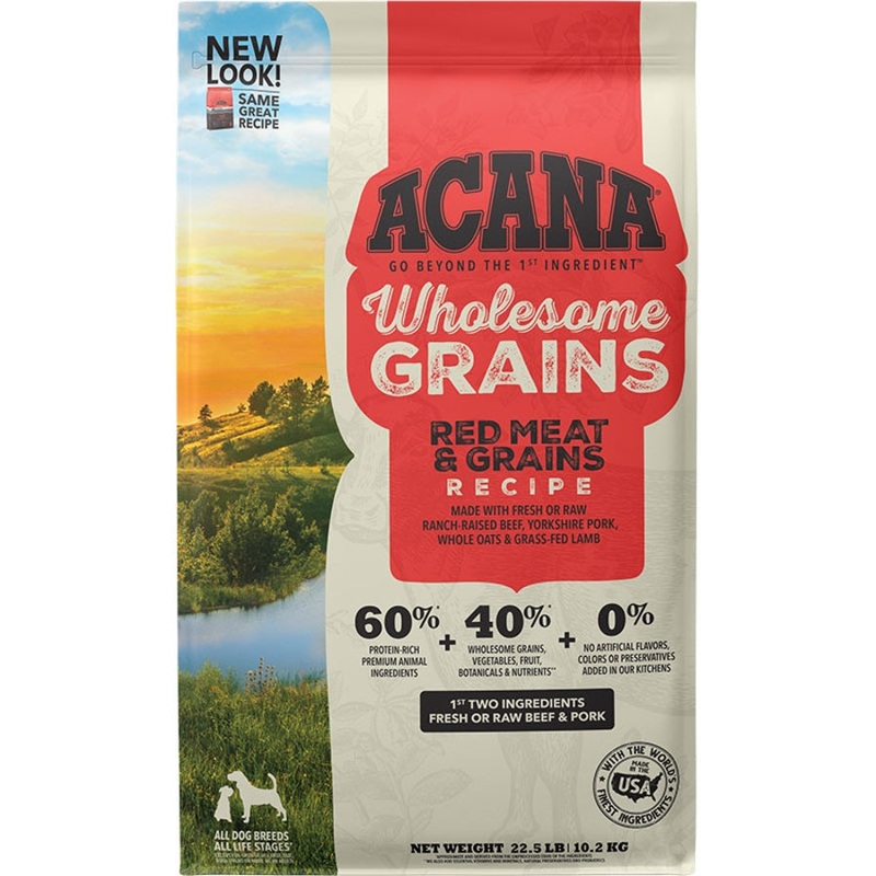 Acana Wholesome Grains Red Meat Dry Dog Food 4lb