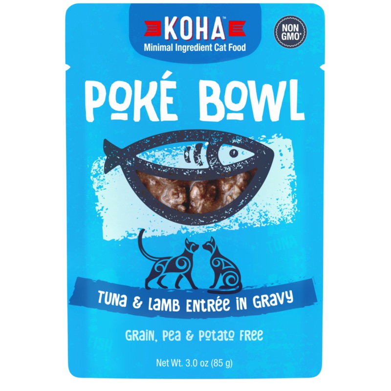 Koha Pok Bowl Tuna & Lamb Entre in Gravy for Cats