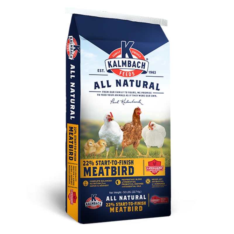 22% Start-To-Finish Meatbird Feed 50 Lb.
