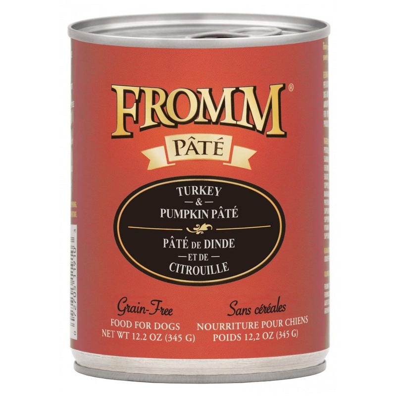 Fromm Grain Free Turkey & Pumpkin Pate Wet Dog Food 12-oz. Can
