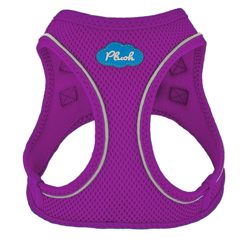 Plush Step In Dog Harness Small Purple