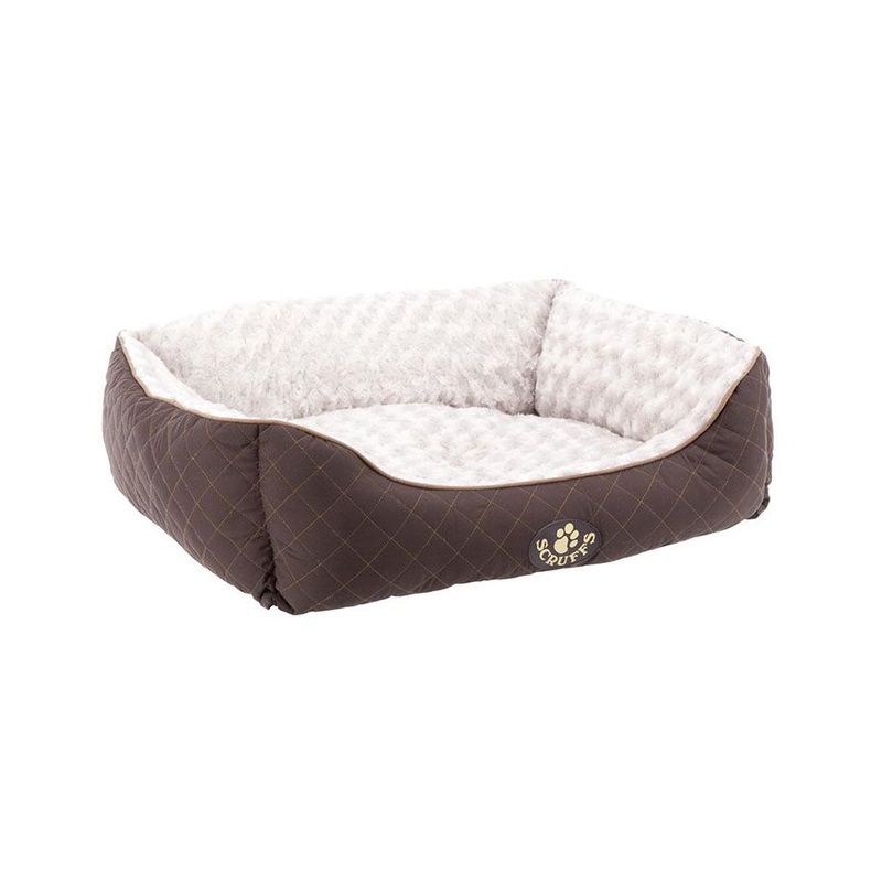 Scruffs Wilton Box Dog Bed – Grey Medium