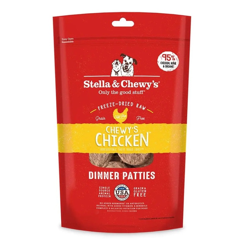 Stella & Chewys Freeze-Dried Chicken Dinner Patties for Dogs 25oz