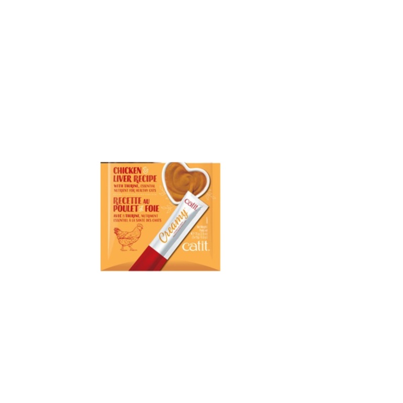 Catit Creamy Lickable Cat Treat – Chicken & Liver Flavour – 1ea