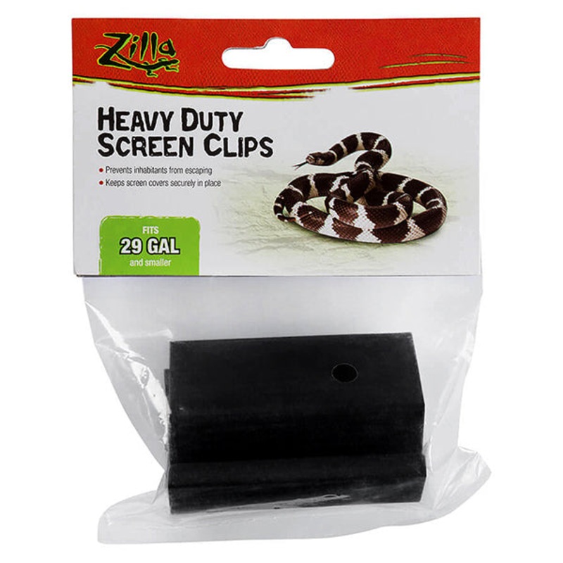 Heavy Duty Screen Clips for Terrariums Up to 30 Gallon, 4 Pack