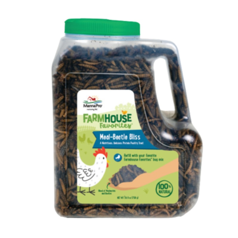 Manna Pro Farmhouse Favorites Meal-Beetle Bliss Poultry Treats