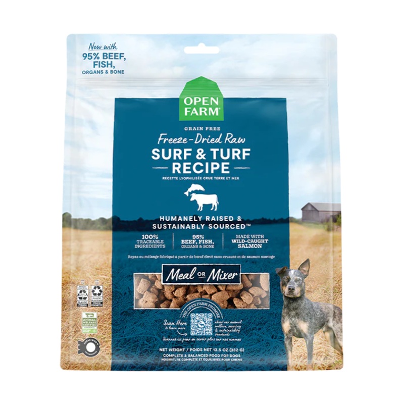 Open Farm Freeze Dried Raw Surf & Turf Dog 13.5oz