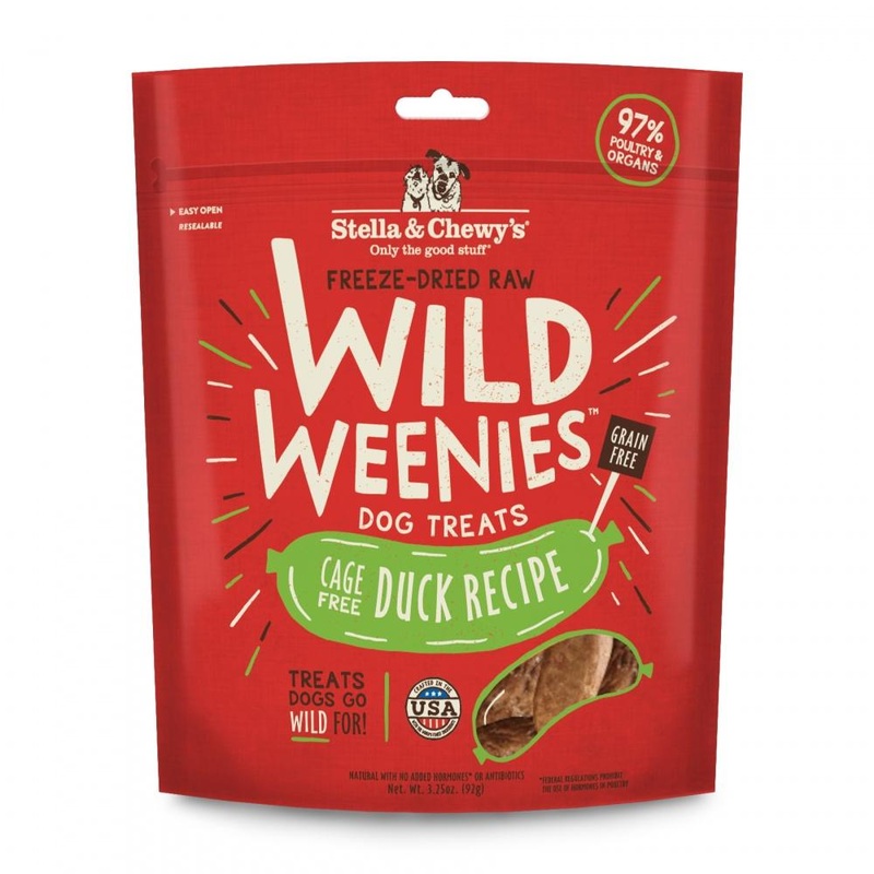 Stella & Chewy’s Wild Weenies Grain Free Duck Recipe Freeze Dried Raw Dog Treats