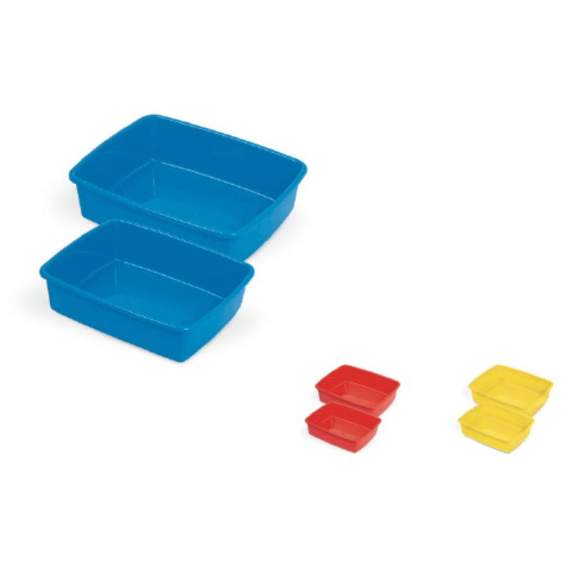 Hydra Maxi Cat Litter Tray with frame – 50 x 40 x 16.5 cm/6 units/Mix Colors