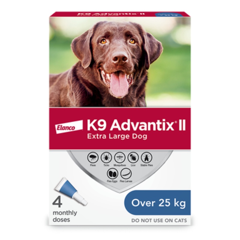 K9 Advantix II for Extra Large Dogs 4 Pack
