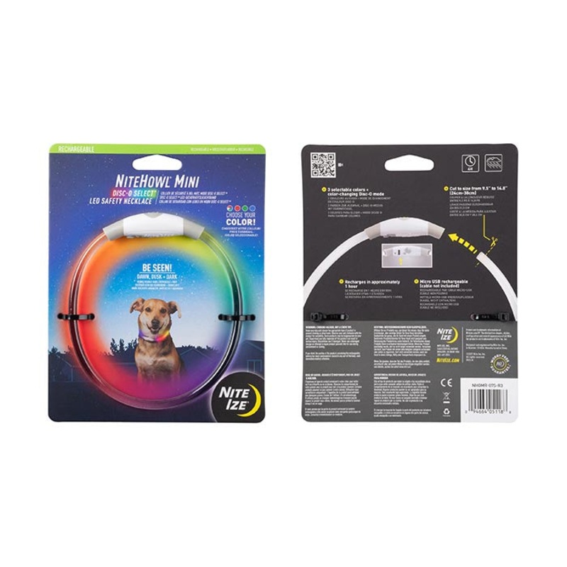 NiteHowl Mini Rechargeable LED Safety Necklace