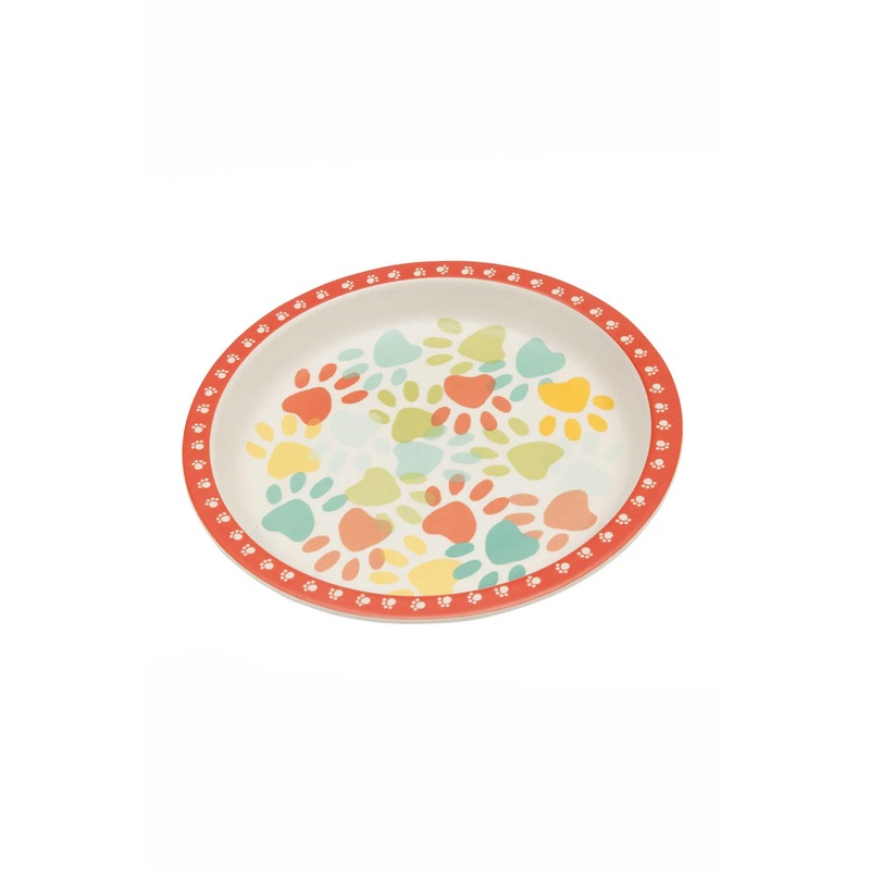 Ore Bamboo Paws Pet Bowl Red