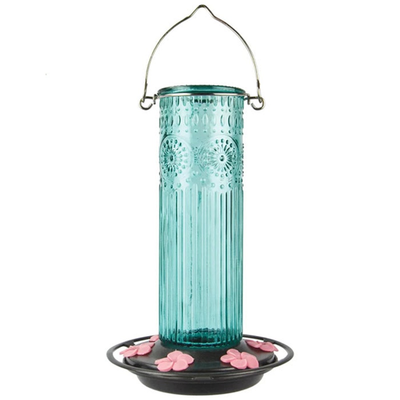 Nature’s Way Antique Glass Gravity Hummingbird Feeder