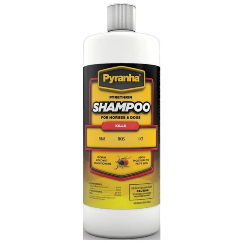 Pyranha Pyrethrin Shampoo for Horses and Dogs 1 qt