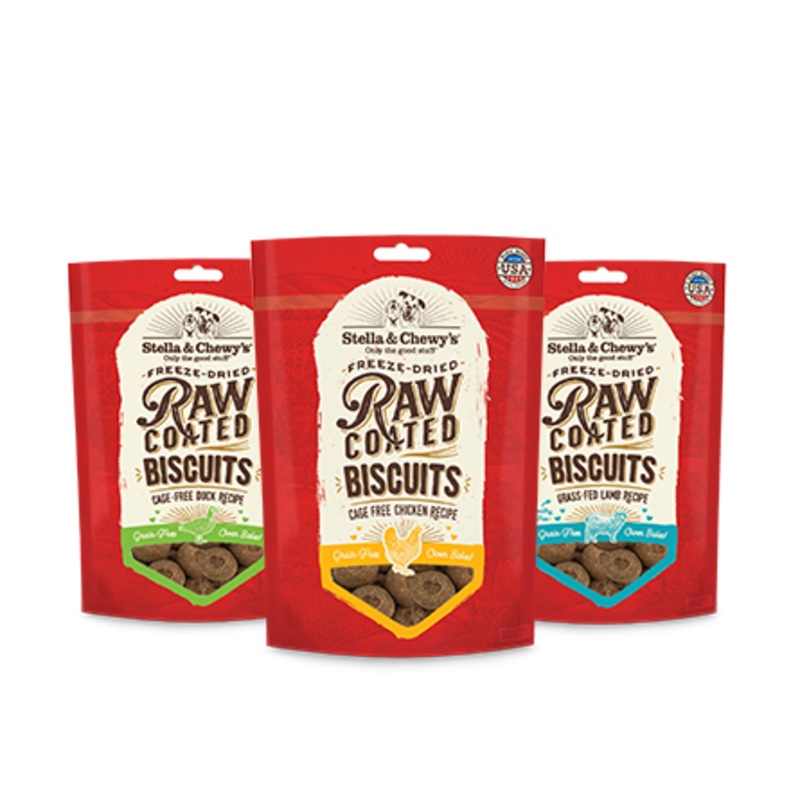 Stella & Chewy’s Grass-Fed Lamb Recipe Raw Coated Biscuits