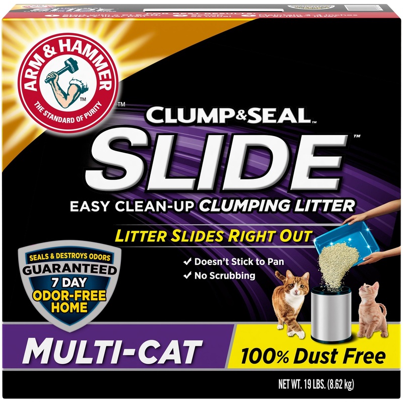 Arm & Hammer Slide Easy Clean Up Multi-Cat Clumping Litter – 19lbs