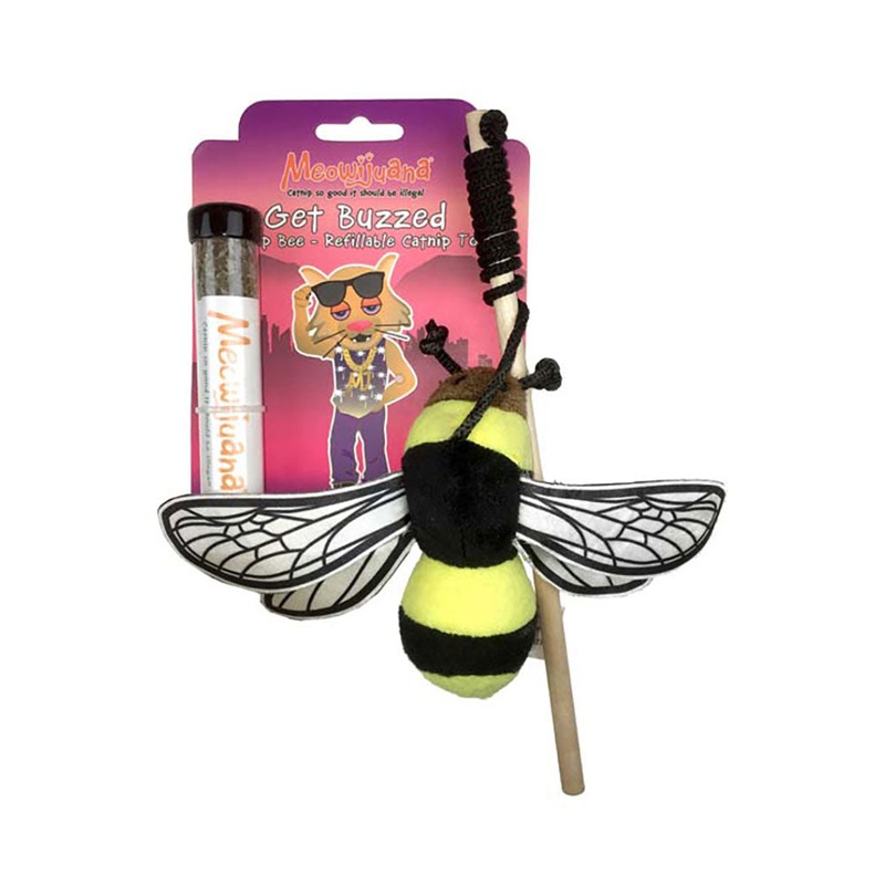 Meowijuana Get Buzzed Refillable Bee Cat Toys
