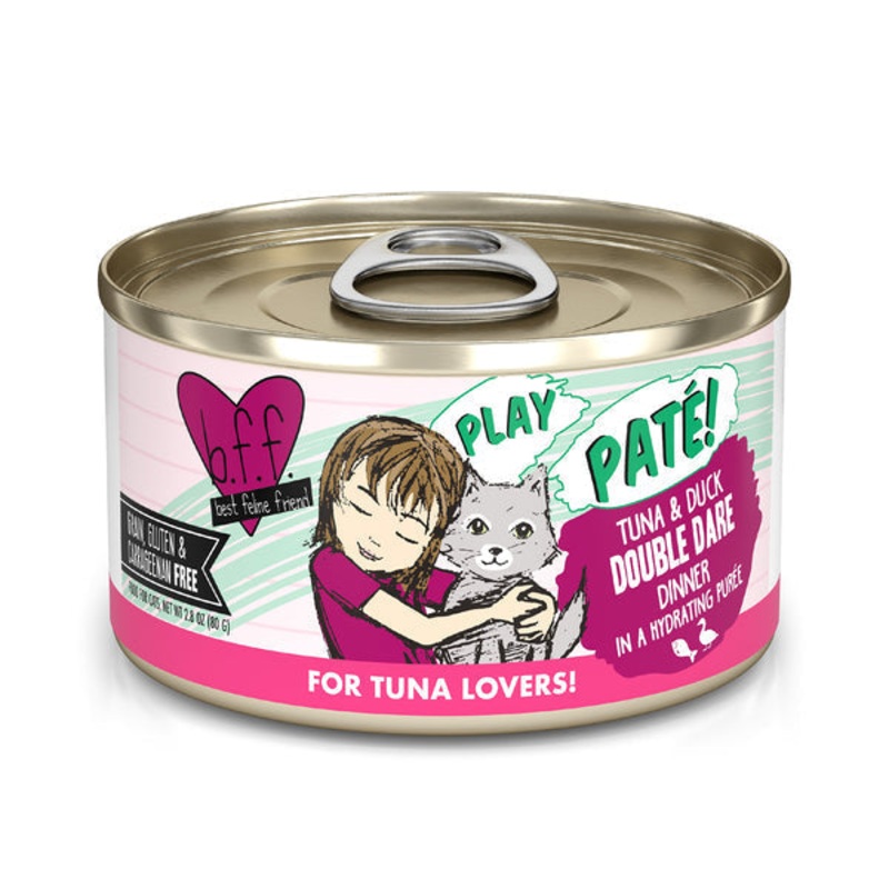Weruva BFF PLAY Pat Tuna & Duck Double Dare Dinner in a Hydrating Pure Cat Food