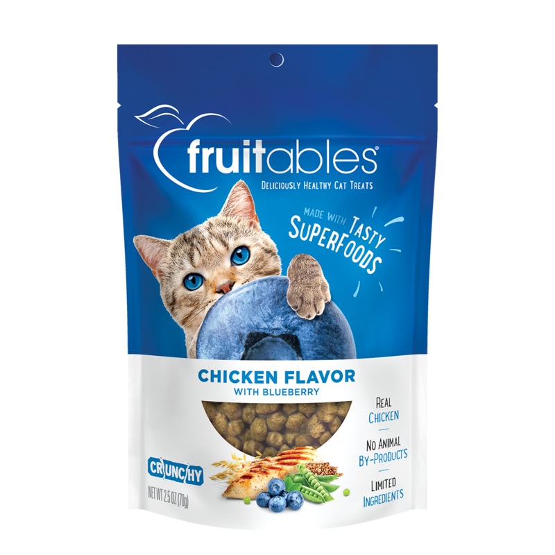 Fruitables Crunchy Chicken Flavor with Blueberry Cat Treats 70g
