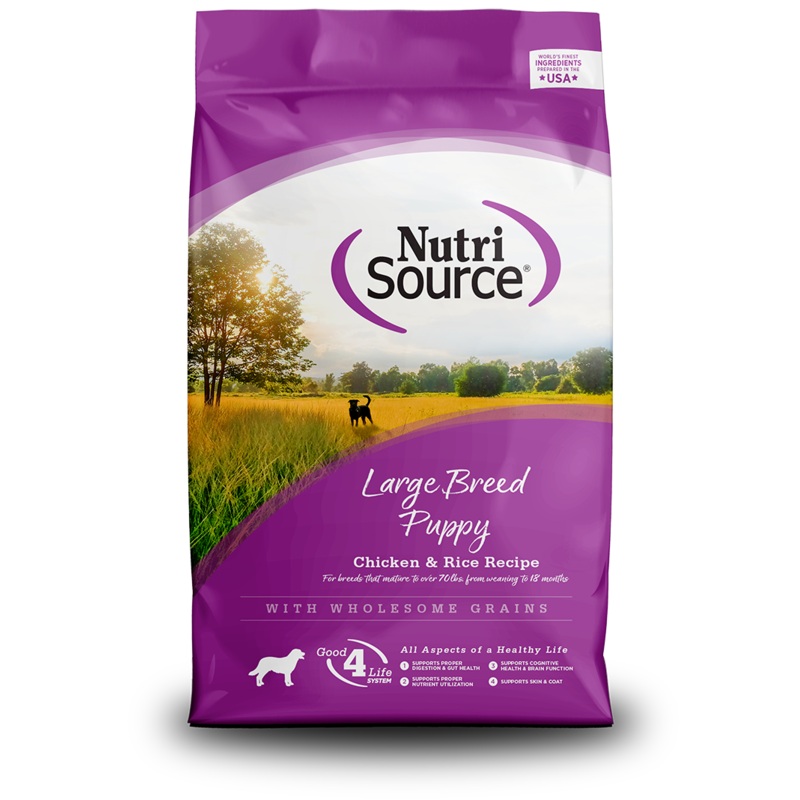 NutriSource Large Breed Puppy Recipe Dry Dog Food 26 Lb