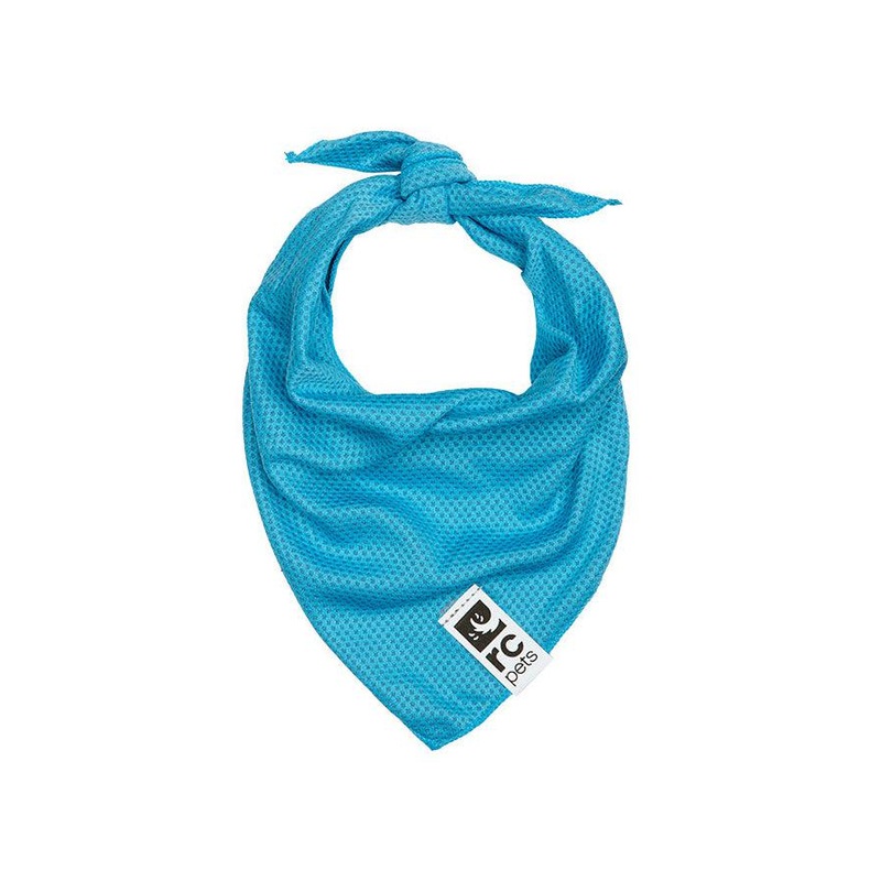 RC Pets Zephyr Cooling Bandana Aqua Dog Apparel Small/Medium