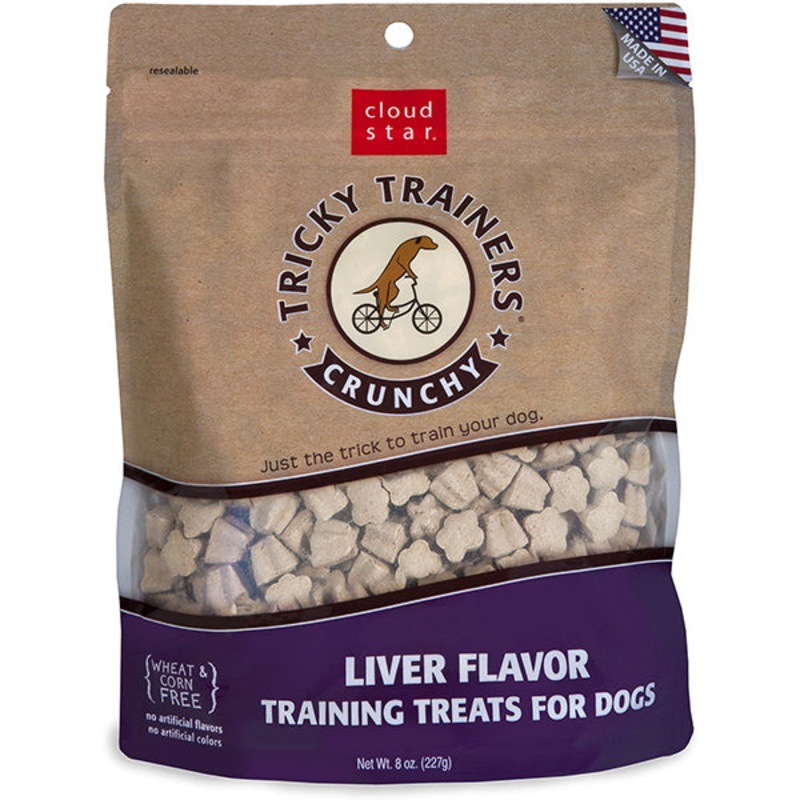 Tricky Trainers Crunchy Liver Flavor Dog Treats 8oz
