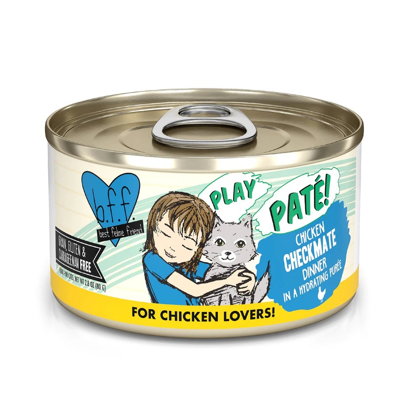 Weruva BFF Chicken Checkmate Chicken Dinner in a Hydrating Pure – 2.8oz