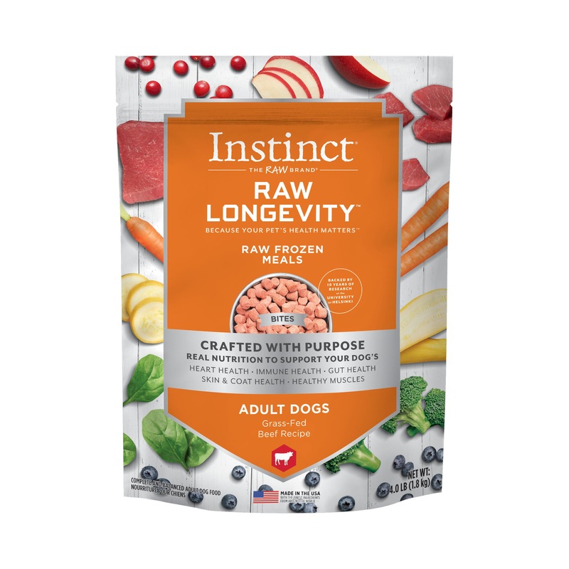 Instinct Longevity Beef Bites Raw Dog Food 4 lb