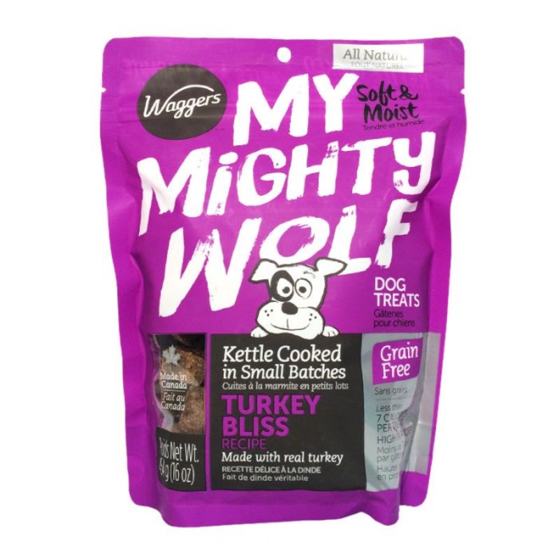Jays Soft & Chewys Waggers My Mighty Wolf Dog Treats – Turkey Bliss 5.29oz