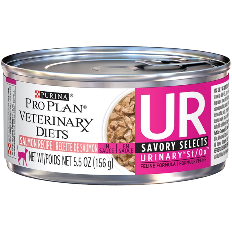 Purina Pro Plan Veterinary Diets UR Urinary St/Ox Savory Selects Salmon Wet Cat Food 5.5-oz 24 cans  (SPECIAL ORDER UP TO 7 DAYS TO SHIP)