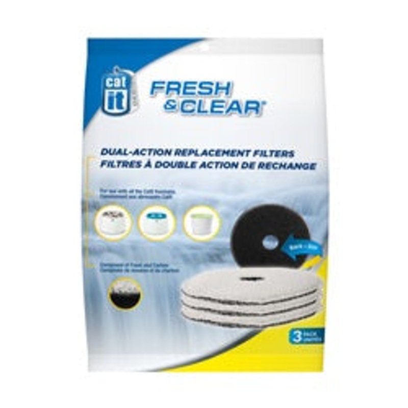 Catit Design Fresh & Clear Foam/Carbon Filters – 3 pack