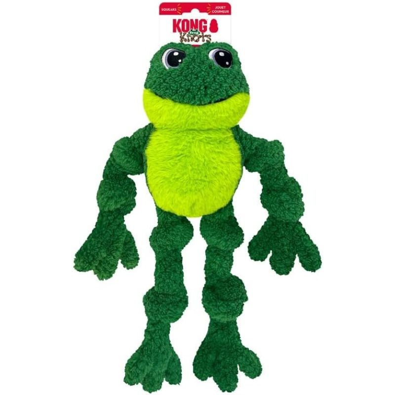 Kong Knots Frog with Inner Rope Skeleton Dog Toy Large X-Large