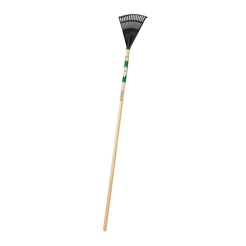 Landscapers Select Poly Shrub Rake Wood Handle 48″ L Wood 8″ L Head 15 Tines