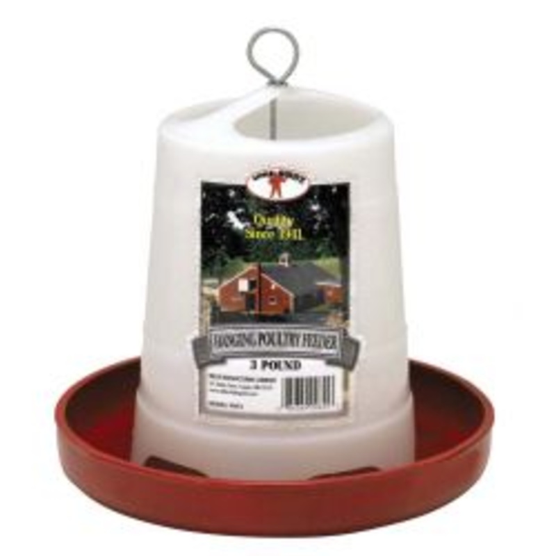 Miller Plastic Hanging Poultry Feeder