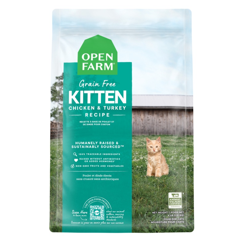 Open Farm Grain Free Kitten Chicken & Turkey  Recipe