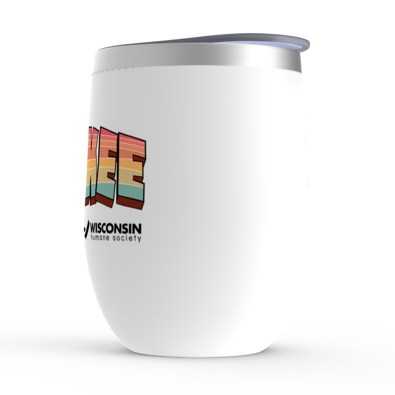 WHS “Greetings from Ozaukee” Stemless Wine Tumblers White