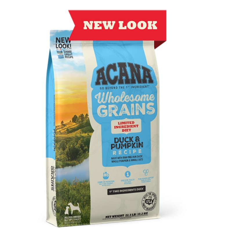ACANA Singles + Wholesome Grains Limited Ingredient Diet Duck & Pumpkin Recipe Dry Dog Food