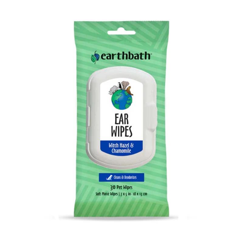 Earthbath Ear Wipes with Witch Hazel & Chamomile for Dogs and Cats