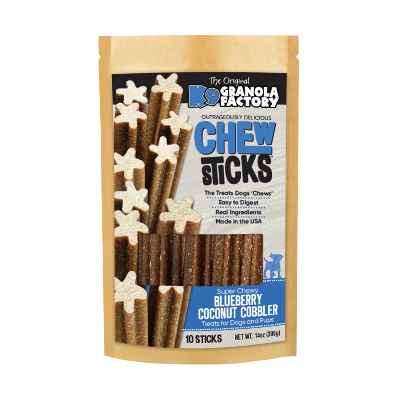 K9 Granola Chew Sticks Blueberry Coconut Cobbler 10ct