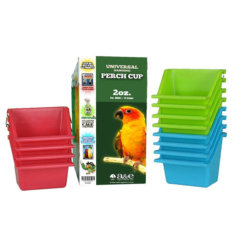 A & E Cages Universal Food and Water Cups 2 oz.