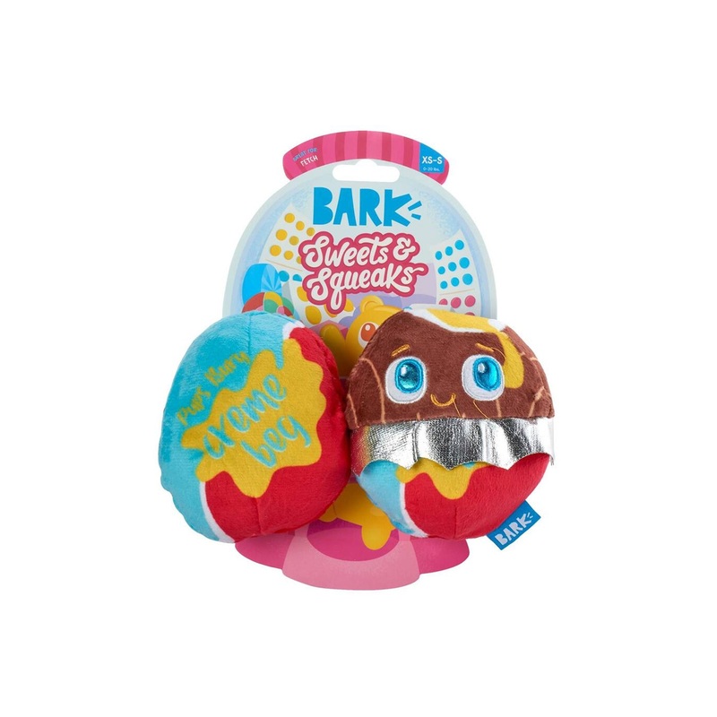 BARK Cadfurry Eggs Spring Dog Toy 2-Pack