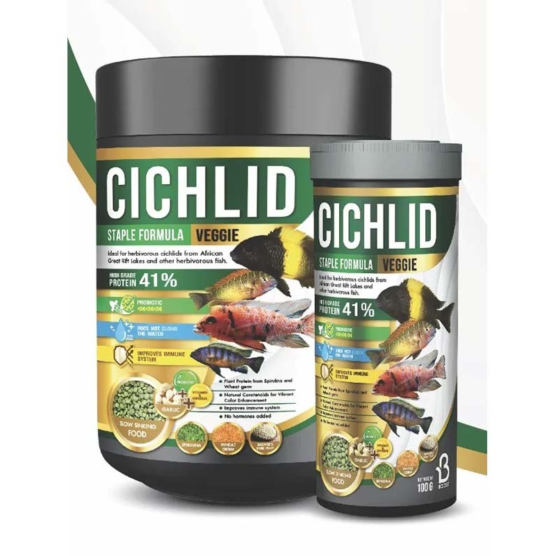 BOOST Cichlid Veggie (Slow Sinking / 100g)