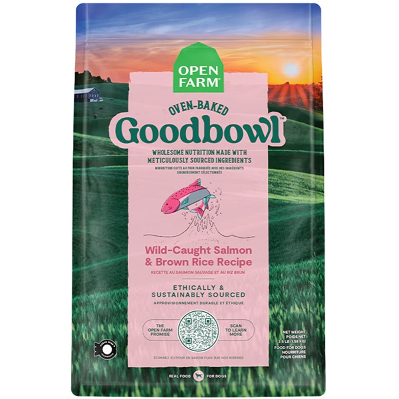 Goodbowl Wild-Caught Salmon & Brown Rice Recipe Dry Dog Food 3.5 Pounds