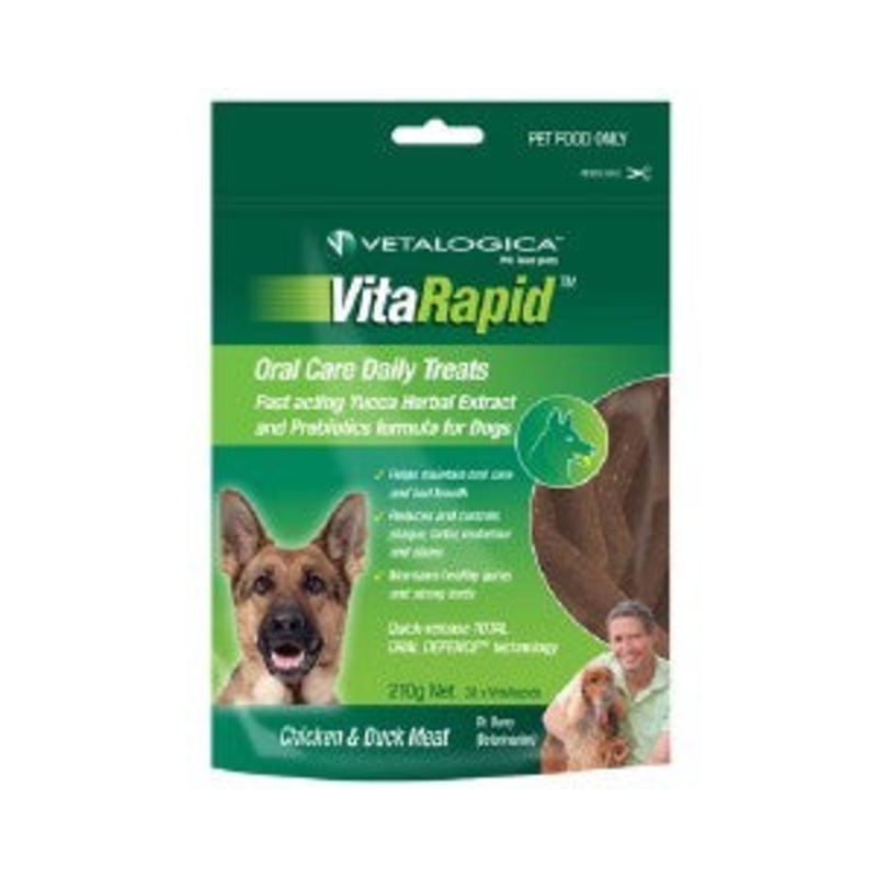 VETALOGICA VITARAPID DOG TREAT ORAL CARE DAILY 210G