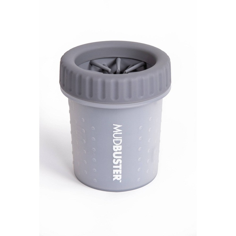 Dexas MudBuster Portable Dog Paw Washer/Paw Cleaner  Small  Light Gray