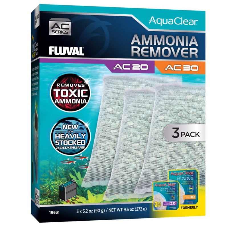 Fluval Ammonia Remover for AC20/AC30 Power Filter 3 pack