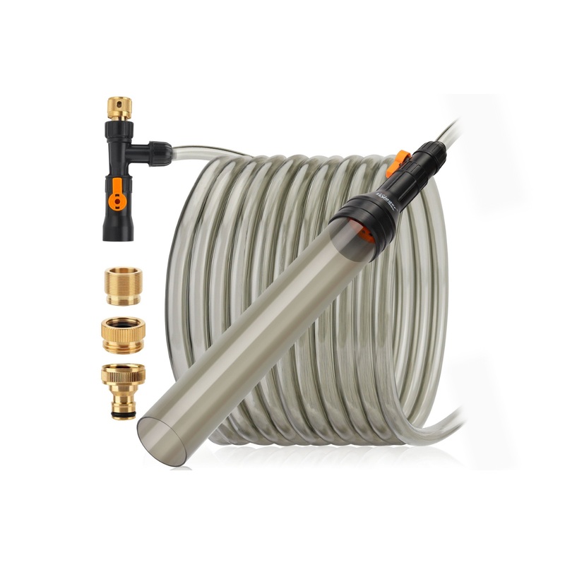 Hygger – Water Changer with Metal Faucet Connector BUS-HG966-25FT BRASS