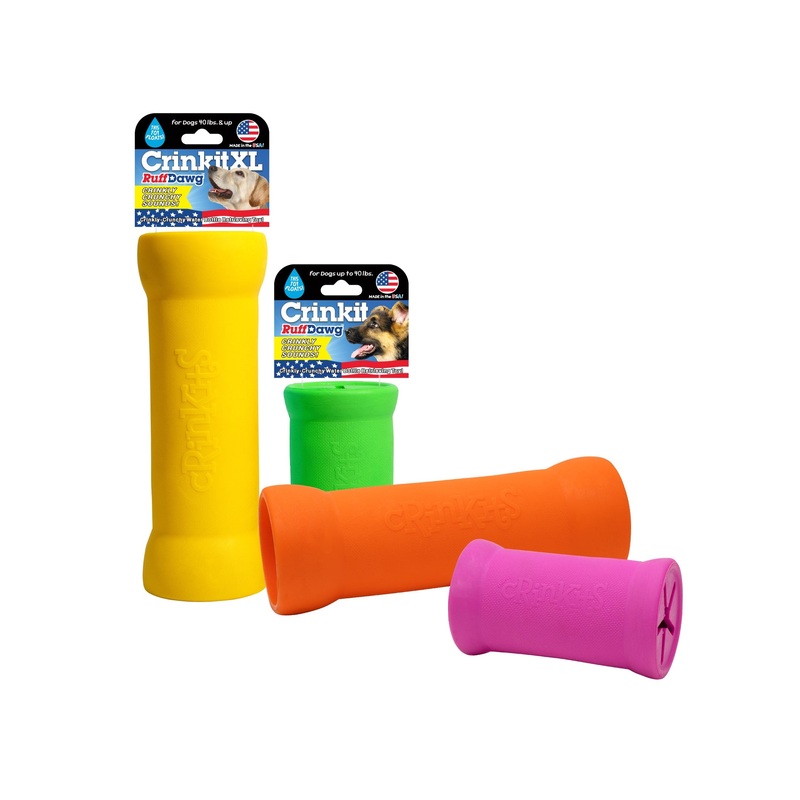 Ruff Dawg Crinkit Crunchy Rubber & Water-Bottle Retrieving Toy