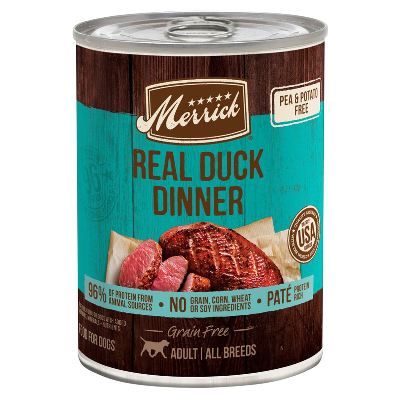 96% Real Duck Grain-Free Canned Dog Food 12.7 oz, case of 12