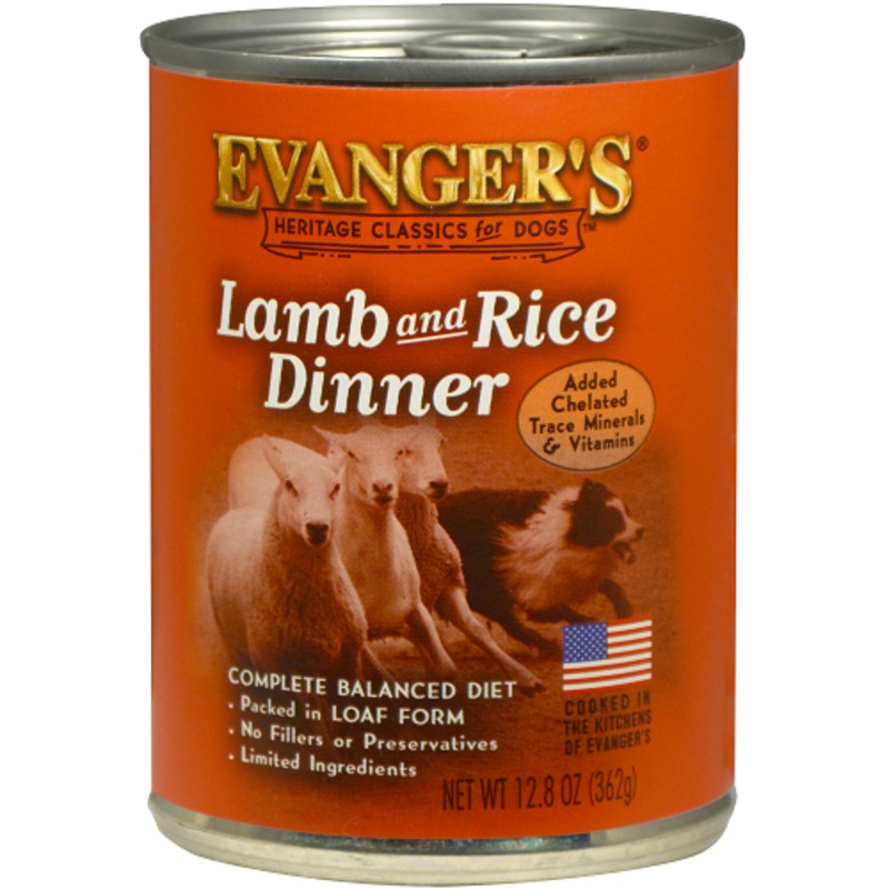 Evanger’s Heritage Classic for Dogs Lamb & Rice 12.5 Oz